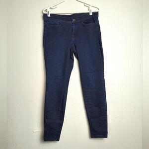 J.Jiil Women's Size 8 Denim Pant Leggings 5 Pocket Blue Casual